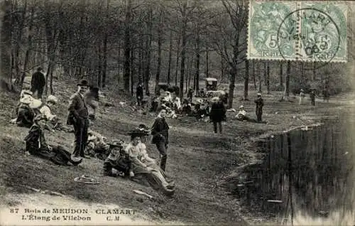 Ak Meudon Clamart Hauts de Seine, Etang de Vilebon