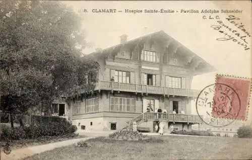 Ak Clamart Hauts de Seine, Hospiz Sainte Émilie, Pavillon Adolphe Schneider