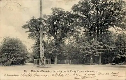 Ak Clamart Hauts de Seine, Carrefour de la Petite Plaine Windmesser