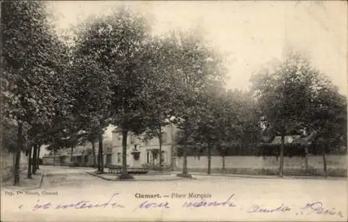 Ak Clamart Hauts de Seine, Place Marquis