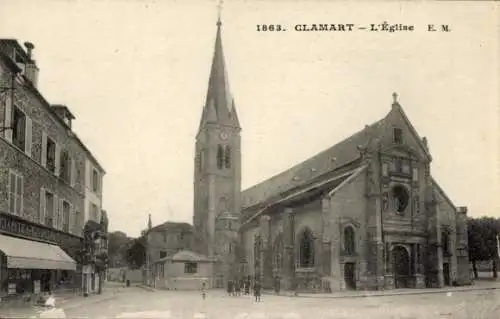 Ak Clamart Hauts de Seine, Kirche