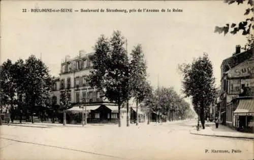 Ak Boulogne sur Seine Hauts de Seine, Boulevard de Straßburg