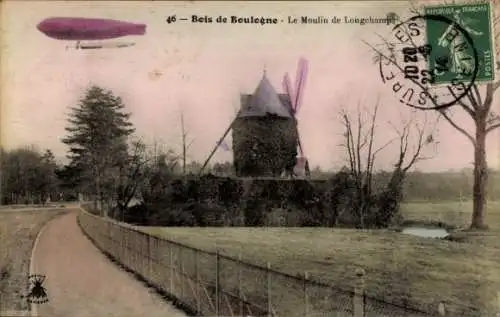 Ak Bois de Boulogne Hauts de Seine, Moulin de Longchamps