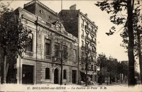 Ak Boulogne sur Seine Hauts de Seine, Friedensrichter