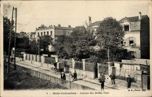 Ak Bois Colombes Hauts de Seine, Avenue des Belles-Vues