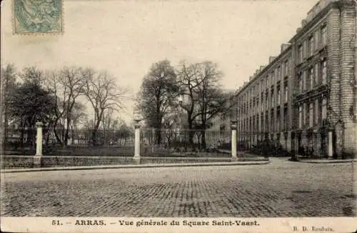 Ak Arras Pas de Calais, Square Saint Vaast