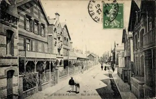 Ak Berck Plage Pas de Calais, Rue de l'Hopital