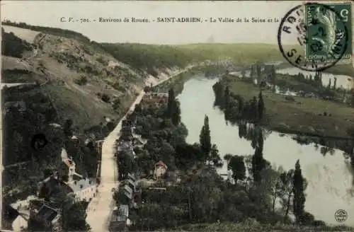 Ak Rouen Saint Adrien, la Vallee de la Seine