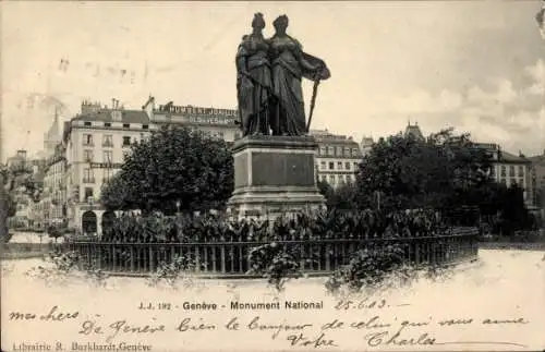 Ak Genève Genf Schweiz, Monument National