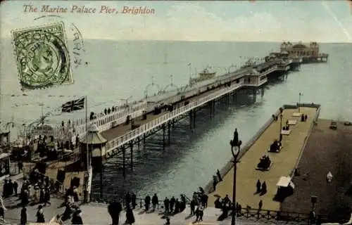 Ak Brighton East Sussex England, The Marine Palace Pier