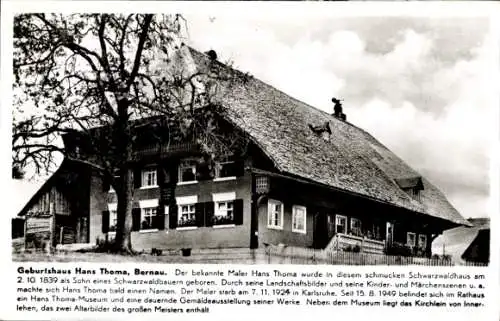 Ak Bernau im Schwarzwald, Geburtshaus Hans Thoma