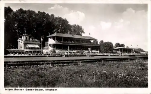 Ak Iffezheim am Rhein, Intern. Rennen Baden-Baden