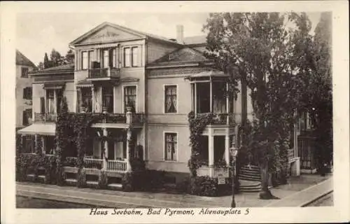 Ak Bad Pyrmont in Niedersachsen, Haus Seebohm, Altenauplatz 5