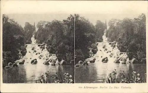 Stereo Ak Berlin Kreuzberg, Viktoriapark, Wasserfall