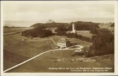 Ak Onstmettingen Albstadt in Württemberg, Hoher Raichberg (956m), Turm, Wanderheim Nägelehaus