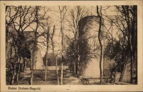 Ak Nagold im Schwarzwald, Ruine Hohen-Nagold