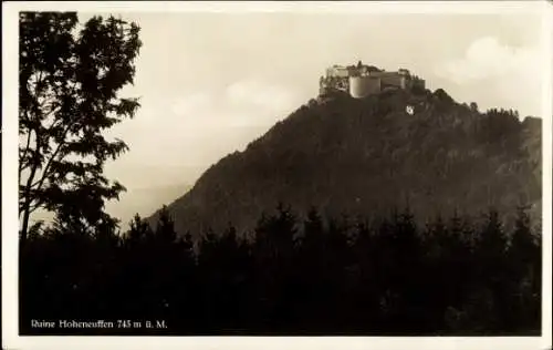 Ak Neuffen in Württemberg, Burg Hohenneuffen, Ruine 743m ü.M.