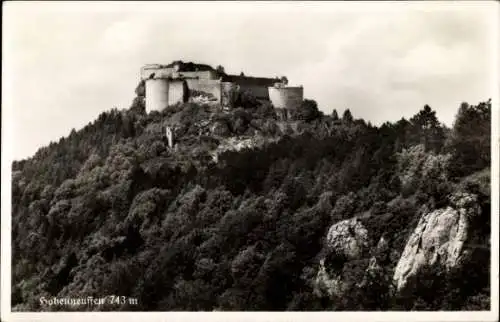 Ak Neuffen in Württemberg, Burg Hohenneuffen, 743m, Felsformation