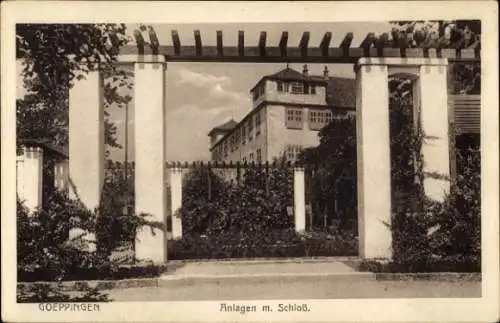 Ak Göppingen in Württemberg, Schloss, Anlagen