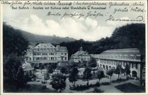 Ak Bad Bertrich an der Mosel Eifel, Kurplatz, Kurhaus, Wandelhalle, Konzertsaal