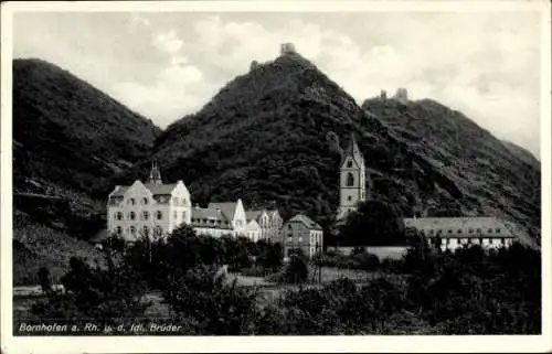 Ak Bornhofen am Rhein, Die feindlichen Brüder, Burg Sternberg, Sterrenberg, Liebenstein