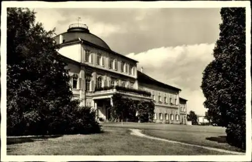 Ak Hohenheim Stuttgart in Württemberg, Schloss Hohenheim, Parkportal mit öffentlichem Flügel