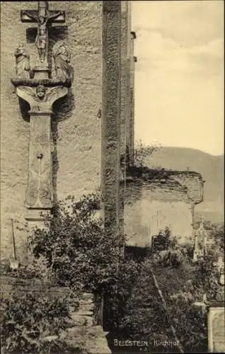 Ak Beilstein an der Mosel, Kirchof, Kreuzigungsgruppe