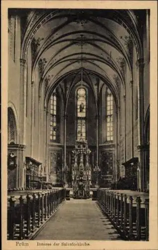 Ak Prüm in der Eifel, Inneres der Salvatorkirche