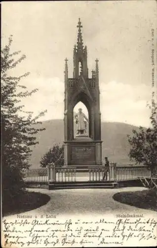 Ak Bad Nassau an der Lahn, Steindenkmal