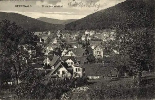 Ak Bad Herrenalb im Schwarzwald, Blick ins Albtal