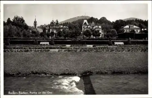 Ak Baden Baden am Schwarzwald, an der Oos