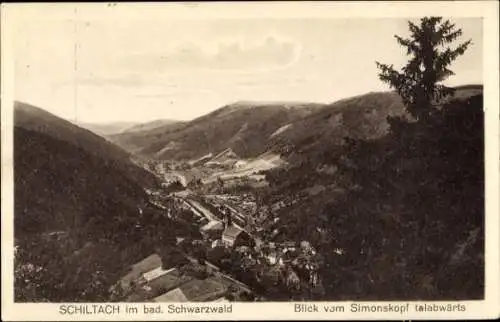 Ak Schiltach im Schwarzwald, Panorama