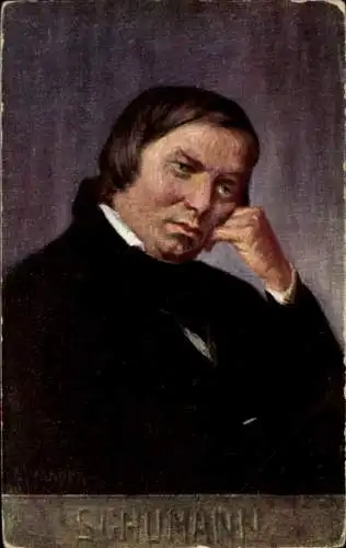 Künstler Ak Eichhorn, Komponist Robert Schumann