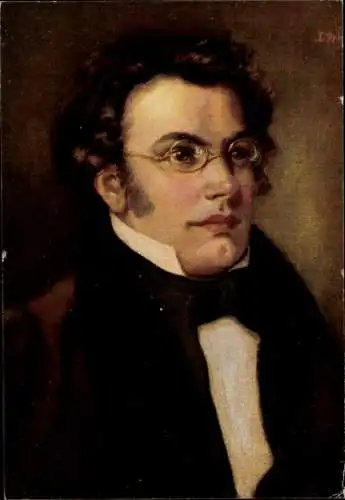 Ak Komponist Franz Schubert, Porträt