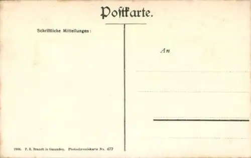 Ak Gosau in Oberösterreich, Partie gegen Donnerkogl