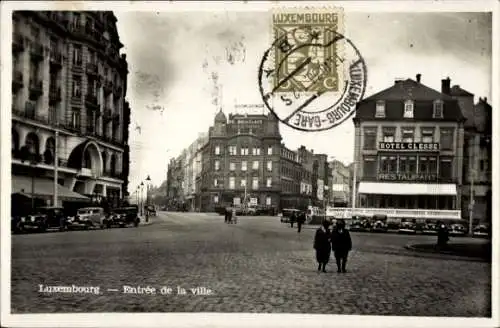 Ak Luxemburg Luxembourg, Marktplatz, Hotel Clesse