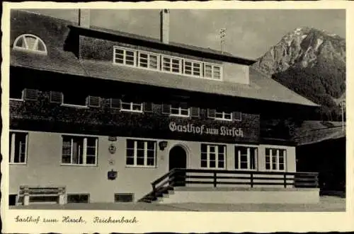 Ak Reichenbach Oberstdorf im Oberallgäu, Gasthof zum Hirsch