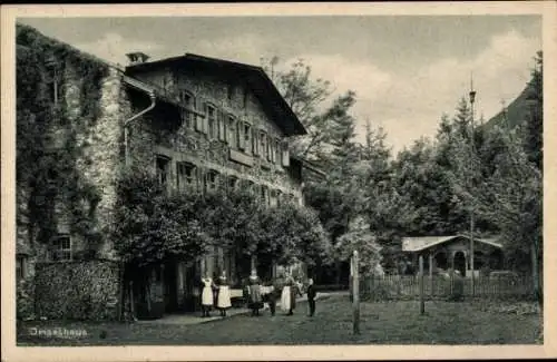 Ak Oberstdorf im Oberallgäu, Inselhaus, Frauen