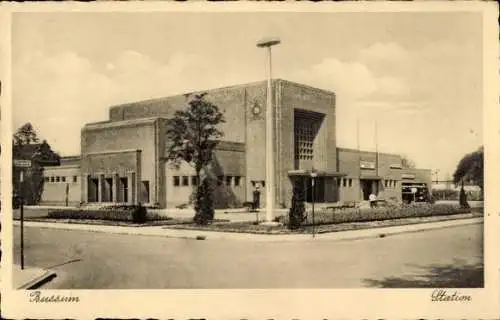 Ak Bussum Nordholland Niederlande, Bahnhof