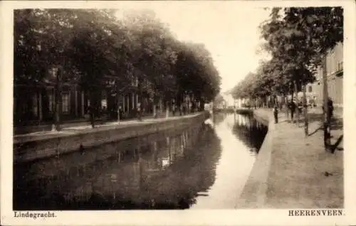 Ak Heerenveen-Friesland Niederlande, Lindegracht