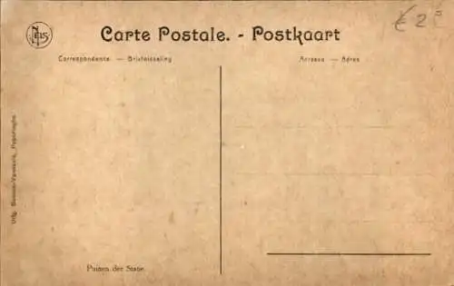 Ak Ypres Ypern Westflandern, Ruinen der Bahnstation