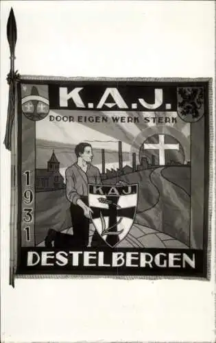 Künstler Ak Destelbergen Ostflandern, KAJ 1931