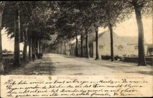 Ak Bergen op Zoom Nordbrabant Niederlande, Straße nach Tholen