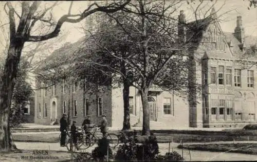 Ak Assen Drenthe Niederlande, Das Rathaus