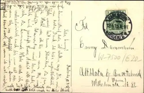 Ak Karlsruhe in Baden Württemberg, Restaurant Moninger, Straßenbahn