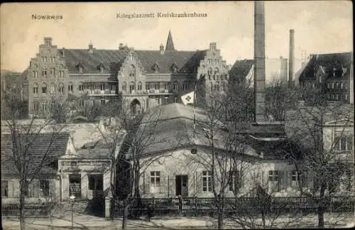 Ak Nowawes Babelsberg Potsdam, Kriegslazarett, Kreiskrankenhaus