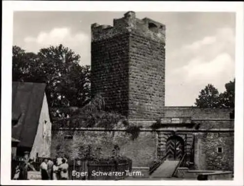 Set von 12 Fotos im Umschlag, Eger im Sudetenland