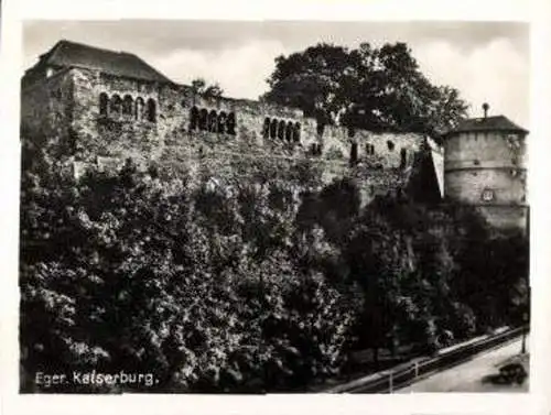 Set von 12 Fotos im Umschlag, Eger im Sudetenland