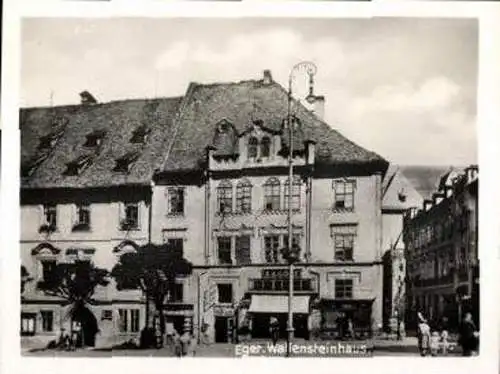 Set von 12 Fotos im Umschlag, Eger im Sudetenland