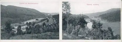 Set von 30 Bildern der Stadt Greiz in Thüringen im historischen Album